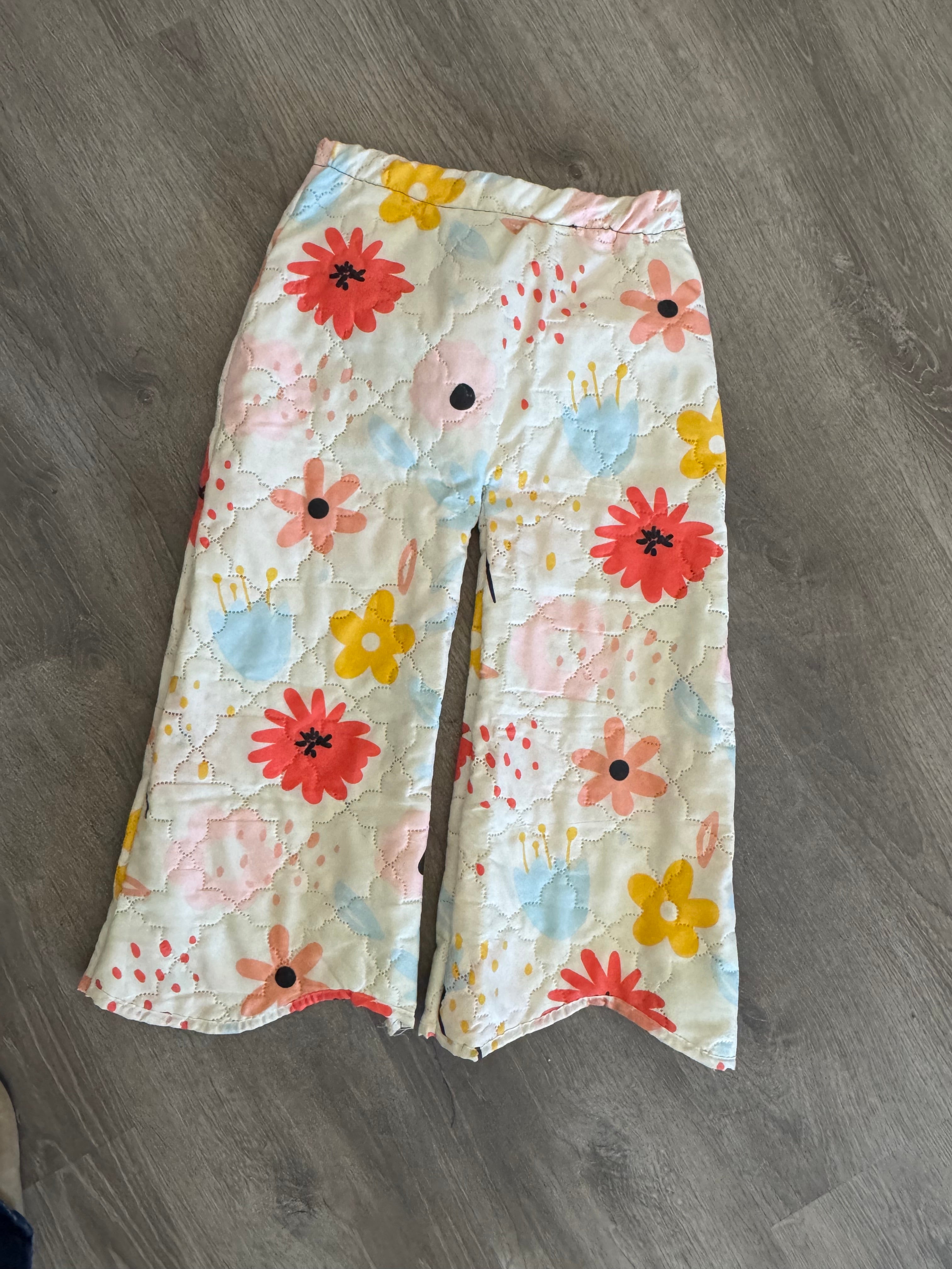 Quilty Floral Pants