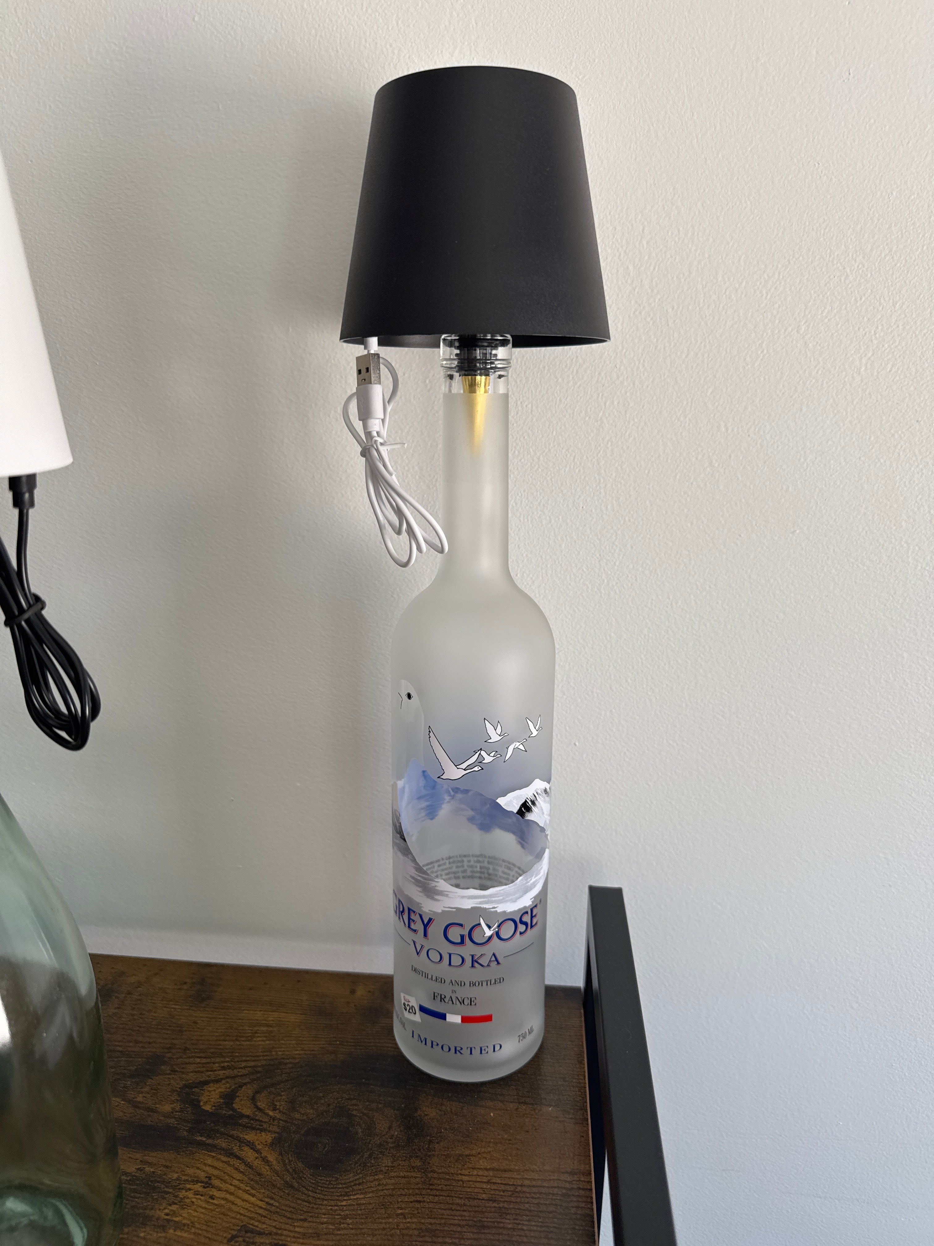 Grey Goose Bottle & Rechargeable lamp