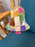 Handmade embroidered bell or tulip pillow