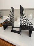 Bridge Bookends with shelf
